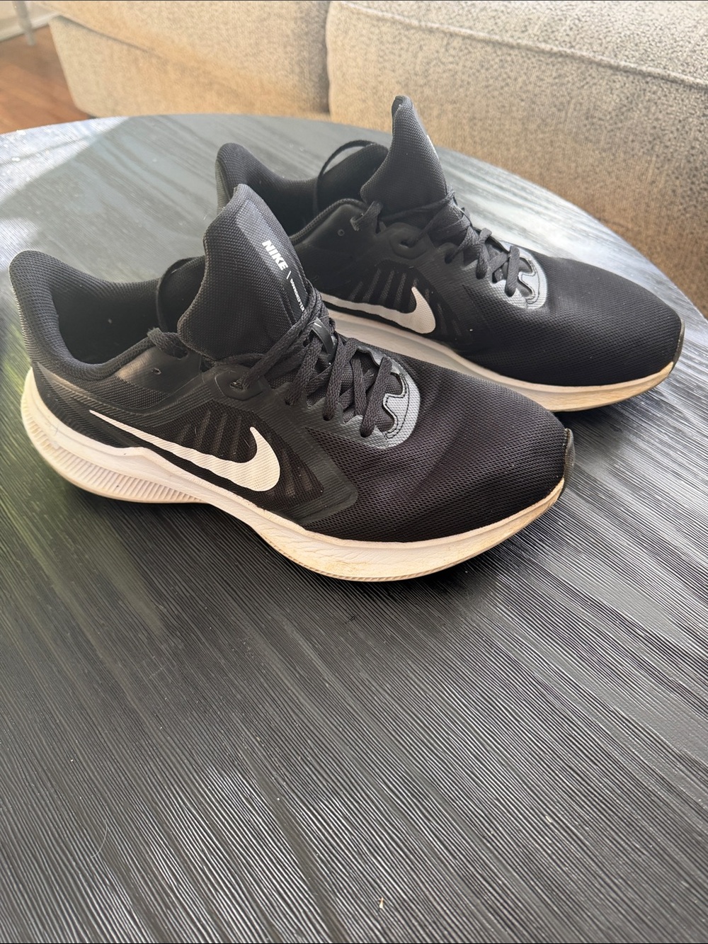 Nike Black and White Men’s Athletic Running Shoes